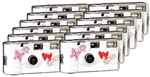TopShot - Fotocamere usa e getta, 27 foto, flash, confezione da 12