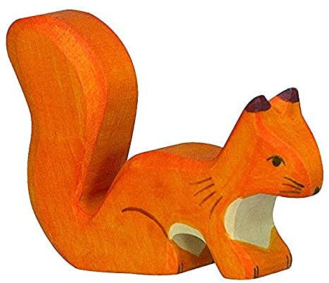 Holztiger Eichhörnchen, stehend, orange, 80107