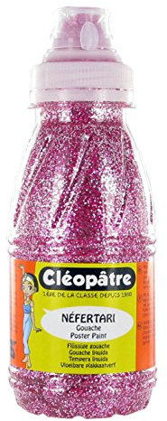 Cléopâtre PP250-10 - Pittura glitterata, 250 ml, 24 x 13 x 16 cm, colore: Magenta