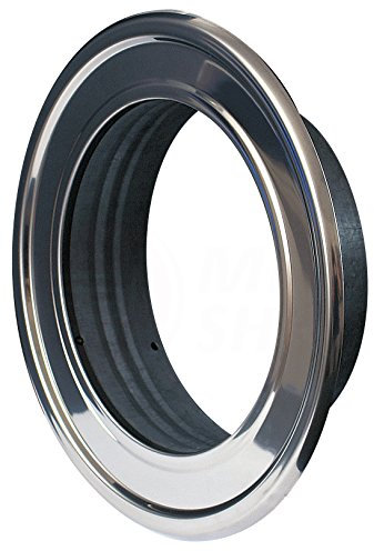 Wandrosette Edelstahl Ø 100 mm Thermoflex ALU Flexrohr Wand Rosette Metall Flansch Abluft Zuluft Flexschlauch Lüftung Rohr Schlauch