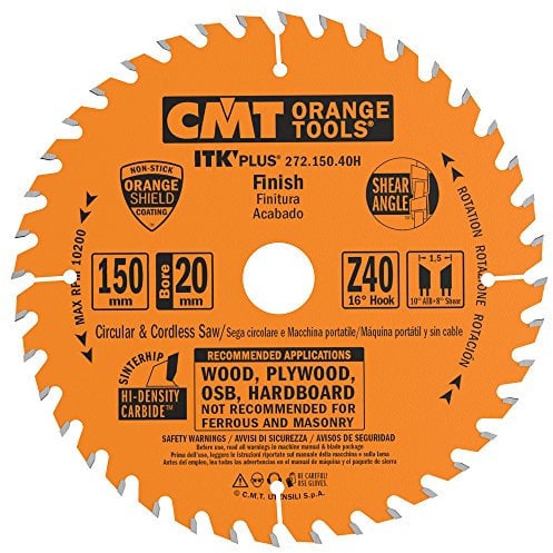 CMT 272.150.40H Lama Circolare Itk-Plus per Taglio Traverso Vena, Arancio