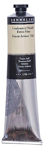 Sennelier Artists Color Peinture à l'huile pour artistes 20 ml (lot de 1), Titanium Buff S1