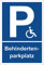 Panneau – Parking handicapés – Parking Panneau Stationnement – 15 x 20 cm, 30 x 20 CM et 45 x 30 cm – bohrlöcher autocollants mousse rigide en aluminium Composite – s00246