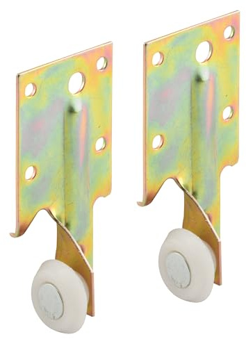 Prime-Line R 7132 Steel Bracket Drawer Track Roller, 2 Pack