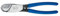Klein Tools Coupe-câble 63030, fabriqué aux États-Unis, coupe-câble coaxial coupe jusqu'à 2,5 cm de câble coaxial en aluminium et cuivre avec cisaillement à une main