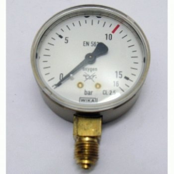 Rhöna Manometer Sauerst. 0-10 / 16bar Arb.-Dr.