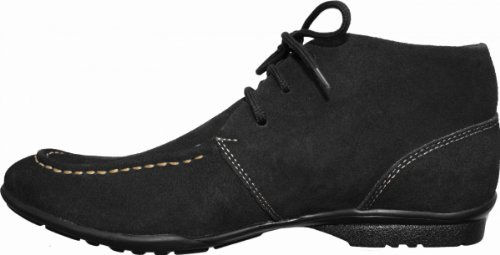 German Wear Herren Premium Leder Desert Boots - Casuale Ankle Boots, Slip-On & Schnürschuhe in Schwarz, Braun & Beige