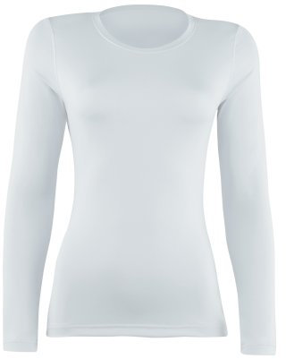 Rhino Women's Sports Baselayer Long Sleeve - White - Size 8
