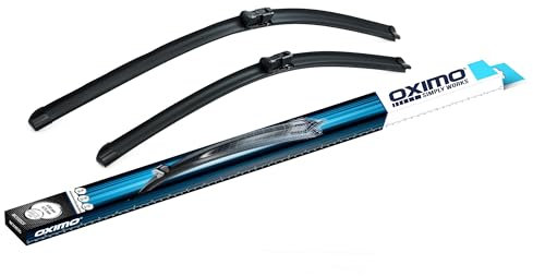 OXIMO Scheibenwischer Set Auto - Wischerblätter Set für Frontscheibe 650 mm/475 mm - Autoscheibenwischer Vorne Auto Zubehör - BMW 2, 5, 7, Fiat Talento, Mondeo, Opel Vivaro, Trafic, Volvo V40, C70