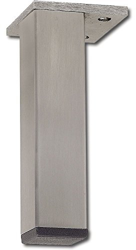 SIMAUSROM 3080120 Dekorfuß 30x30 mm, Länge 120 mm, Edelstahl gebürstet