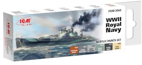 ICM Paint Set - WWII Royal Navy