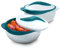 Pinnacle Salade/Soupe Bol Bol de Service Bol de Salade/Soupe Thermique Bol avec Couvercle Excellent Bol pour Vacances, Dîner et Fête ~ Lot de 2 - Turquoise