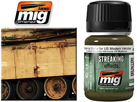 AMMO MIG-1207 Enamel Streaking Grime for Us Modern Vehicles, Multi-Colour