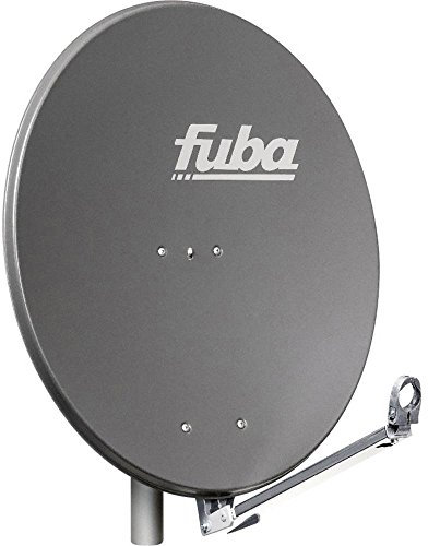 Fuba DAL 800 A Aluminium Satellitenschüssel 80cm anthrazit - Sat-Antenne/Sat-Spiegel - Klapptragarm mit Kabeldurchführung, LNB-Halterung und Rückenteil aus Aluminium-Druckguss