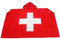 AZ FLAG - Umhangflagge Schweiz - 150x90 cm - Helvetische Cape Fahne 100% Polyester mit Messing-Ösen - 110g
