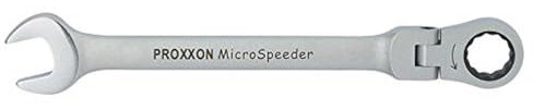 PROXXON 23052 MicroSpeeder Ringmaul Ratschenschlüssel mit selbsthemmendem Gelenk Schlüsselweite 15mm