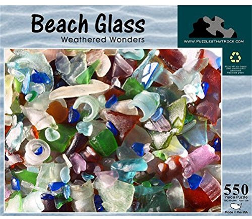 Beach Glass, Weathered Wonders 550 Piece Puzzle by Puzzles That Rock