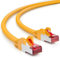 deleyCON 1m CAT6 Câble Réseau - Blindage PIMF S/FTP CAT-6 RJ45 Câble Ethernet - LAN DSL Routeur Modem Point d'Accès Patch Panels - Jaune