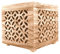 Homestyle4u 1773, Hocker Beistelltisch Holz Würfel Nachttisch Natur Braun Sitzhocker