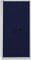 BISLEY Flügeltürenschrank Universal, 4 Fachböden, 5 OH, Metall, 505 Korpus Lichtgrau, Fronten Oxfordblau, 40 x 91.4 x 195 cm