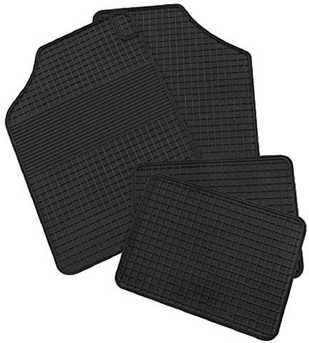 Petex 92520 Gummimatte Universal 4-teilig Eco Größe 1, schwarz