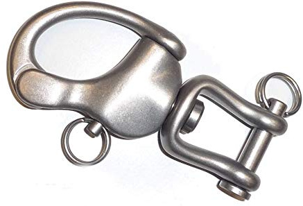 Titan Schnappschäkel Schäkel Drehschäkel 1600 Kg # 1 leichter als V2a Edelstahl