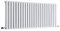 Milano Aruba White Horizontal Double Oval Panel Radiator - 635mm x 1416mm