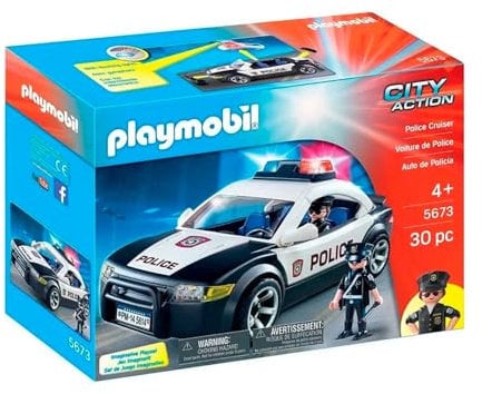 PLAYMOBIL 5673 Policía Toy, Schwarz/Weiß