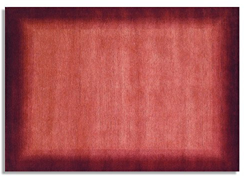 LAVAL OMBRE echter original handgeknüpfter Nepal Teppich in terra, Größe: 170x240 cm