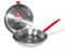La Ideal Shallow de Acero Pulido sartén con un Mango, Plata, Pack de 12, Acero, Plateado, 36 cm