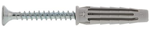 Spit – Cheville nylon pro6 5 x 25/S Avec Vis Gris