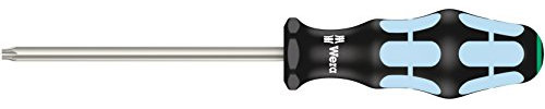 Wera 05032057001 3367 Tournevis pour vis TORX, acier inoxydable, TX 30 x 115 mm, Noir/Ice bleu