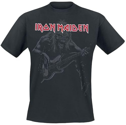 Iron Maiden Eddie Bass Männer T-Shirt schwarz Band-Merch, Bands