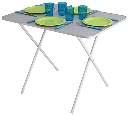 Eurotrail Campingtisch,Klapptisch,Gartentisch,mit MDF Platte, Grösse 80x60x63,5 cm