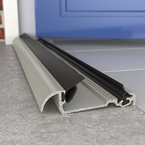 MacClex 15/2 Metal Door Cill Draught Excluder Threshold 36 to 60 Length 1219Mm (48) Aluminium