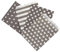 Frau WunderVoll® 100 PAPIERTÜTEN Taupe/HELLGRAU, Sterne, Streifen, Punkte, Zacken 13 x 16,5 cm, 45 Gramm Papier, flach/Candy Bar, Hochzeit, Kindergeburtstag, Papiertütchen, Candybag, Mitgebseltüten