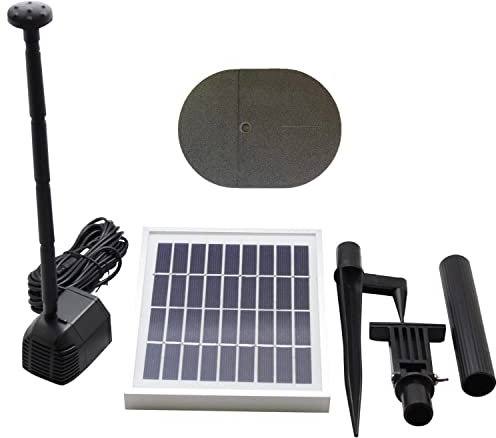 ASC Solar Water Pump Kit for Fountain Pool and Pond (2.5W No Battery)