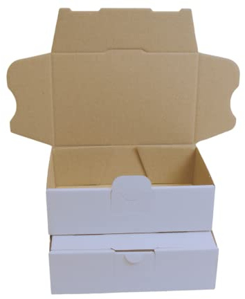 MyPack 400x Maxibriefkartons Versandkartons Faltschachtel Faltkarton Maxibrief Karton 160 x 110 x 50, Weiß, MB-1