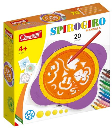 Quercetti Q1680 Quercetti-1680 Spirogiro Mandala, Spirograph-Spiral Designer