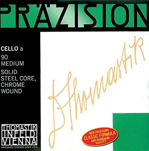 Thomastik Einzelsaite für Cello 4/4 Präzision - G-Saite Vollstahlkern, Chrom umsponnen, weich