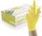Unigloves Yellow Pearl Gants d'Examen en Nitrile - Jetables, Polyvalents, Sans Poudre et Latex - Boîte de 100, Jaune, Taille XL (GP0115)