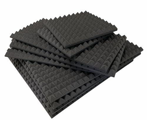 Noppenschaum 5,5 cm Pyramide für Korrektur Audio aus Polyurethan 100x50x5,5 Antracite classico