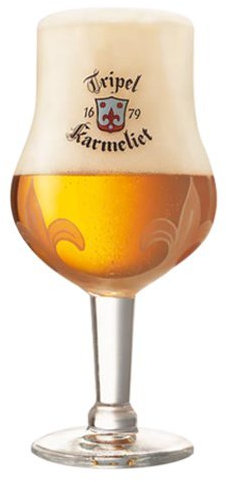 Verre de bière belge Triple Karmeliet 25 cl