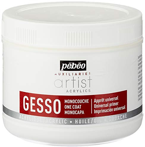 pebeo Gesso-Grundierungstopf, 500 ml, Grau
