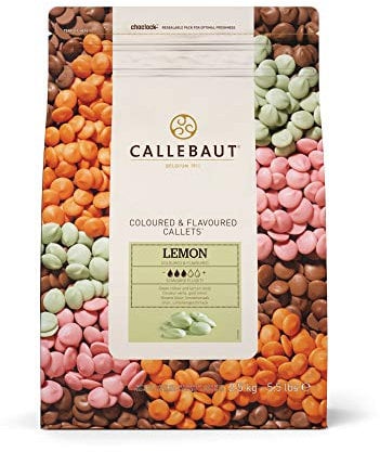 Callebaut Callets Lemon 2,5kg, Schokolade mit Zitronengeschmack, coloured & flavoured chokolate