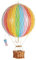 Authentic Models - Dekoballon - Jules Verne - Heißluftballon, Ballon - Farbe: Regenbogen - 18 cm