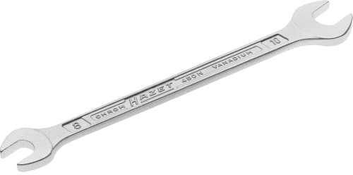 Hazet 450N-8X10 Chiave a Forchetta Doppia, Argento, Apertura Chiave 8 X 10, Lunghezza 140.1 mm