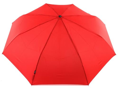 Knirps Manual Piccolo Taschenschirm 20 cm, Solid Red (Rot), Länge ca. 24,5 cm, Durchmesser ca. 6 cm