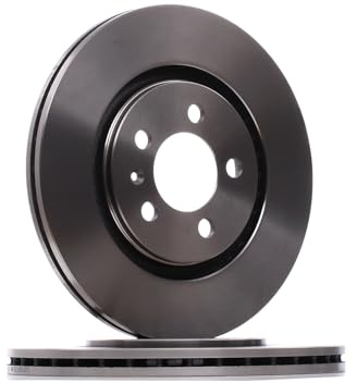 Bosch BD465 Brake Disc Set - 280 mm Vented High-Carbon Discs - Front Axle - ECE-R90 Certified - Improved Cooling, Reduced Brake Fade, Corrosion Protection - 1 Set of 2 Discs