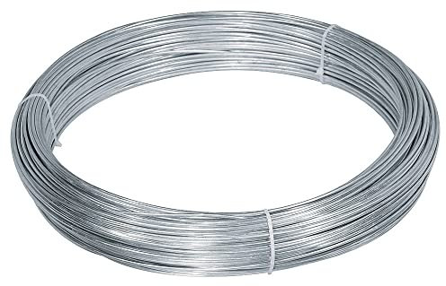 VERDELOOK Matassa Zinc, Filo di Ferro zincato, Diametro 2.7x100 m, Fai da Te Giardinaggio